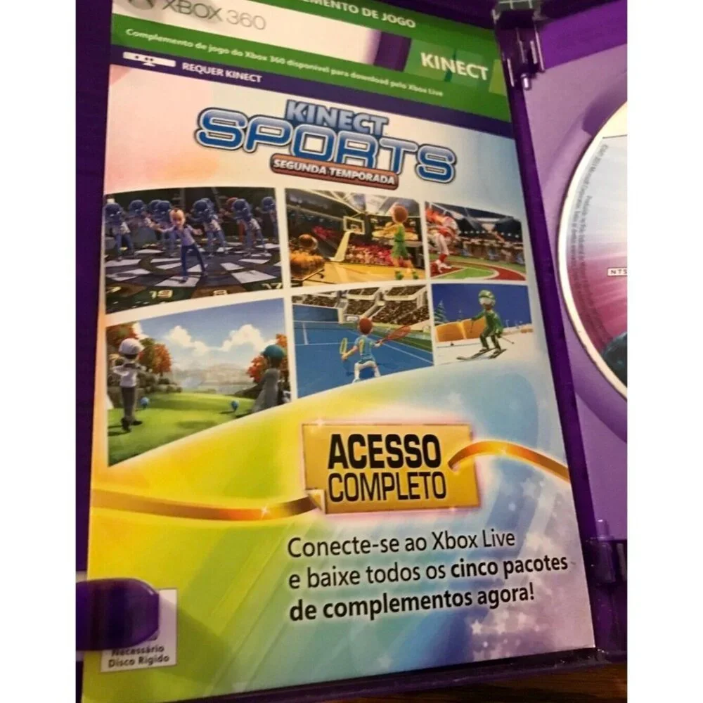 Games Xbox 360 Kinect Sport Ultimate Collection Segunda Temporada Brazil 2 DISC